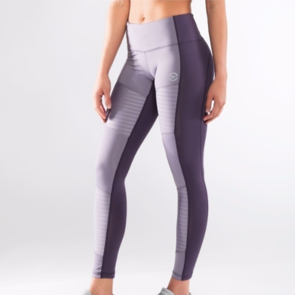 Virus Onyx Stay Cool Compression Pants Leggings purple sz S
